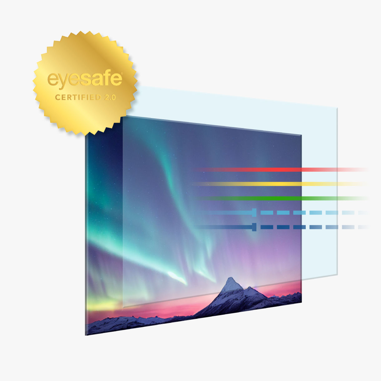 BenQ GW2491 is global safety authority TÜV Rheinland certified Flicker-Free, Low Blue Light, and EyeSafe.